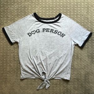 Dog Person crop top